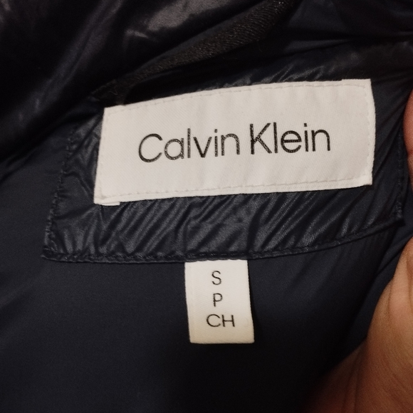 Calvin klein mens parka size Mens small (Blue) - Picture 4 of 4